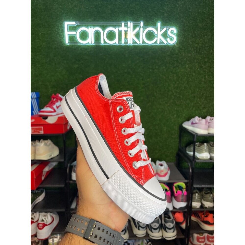 Converse Chuck Taylor Platform OX Womens Size 5.5 Shoes Red White Casual A12645C